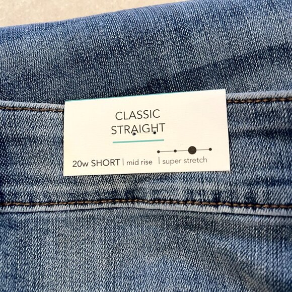 NWT Maurices Women's Jeans M Jeans 20W Classic Straight, Short, Mid Rise - Picture 8 of 12